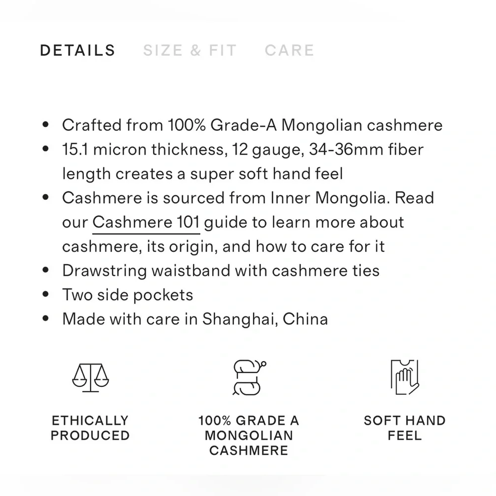 Quince Mongolian Cashmere Sweatpants - Picture 4 of 10